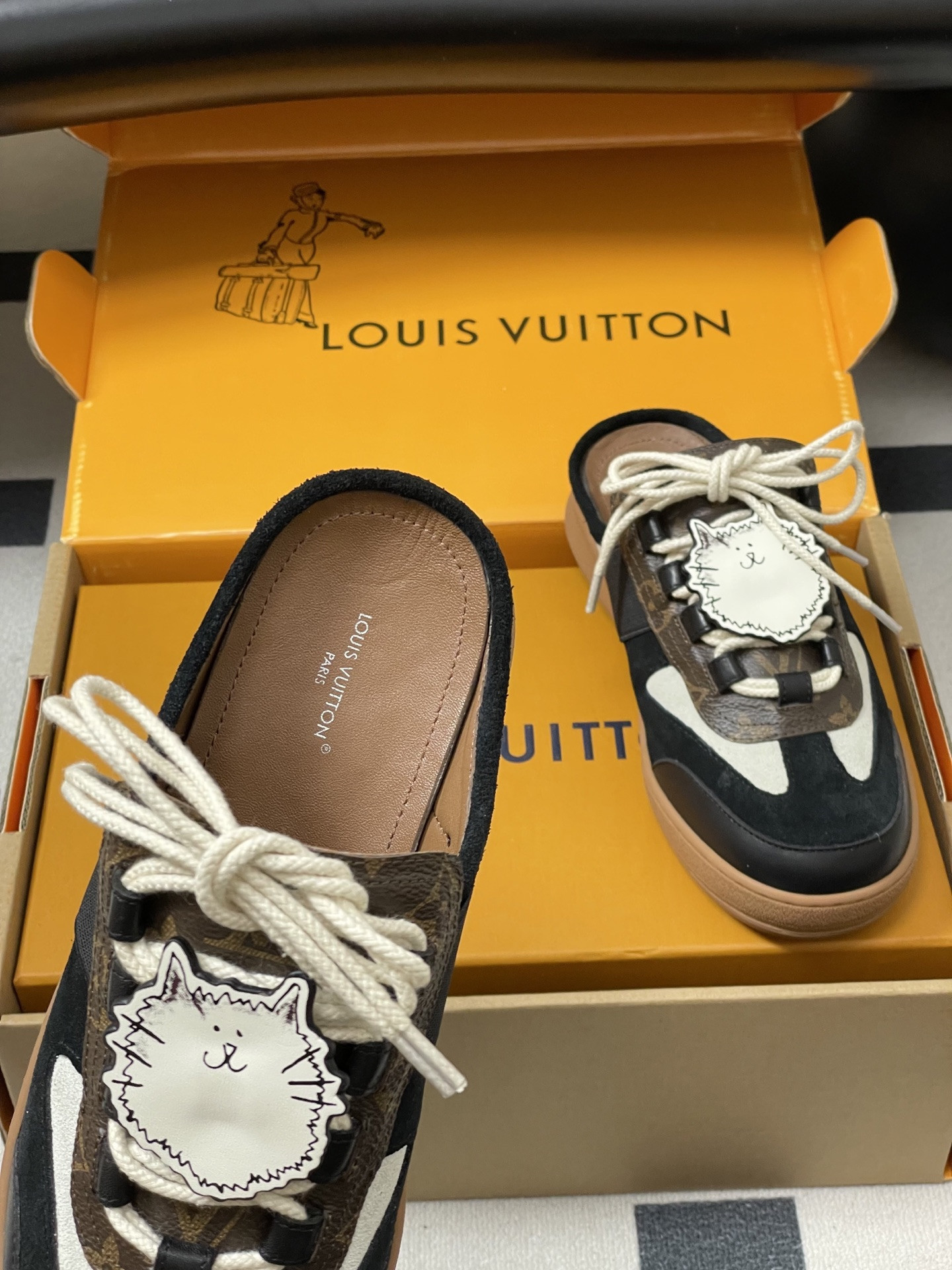 UA LV LOUS Open-Heel Sneakers