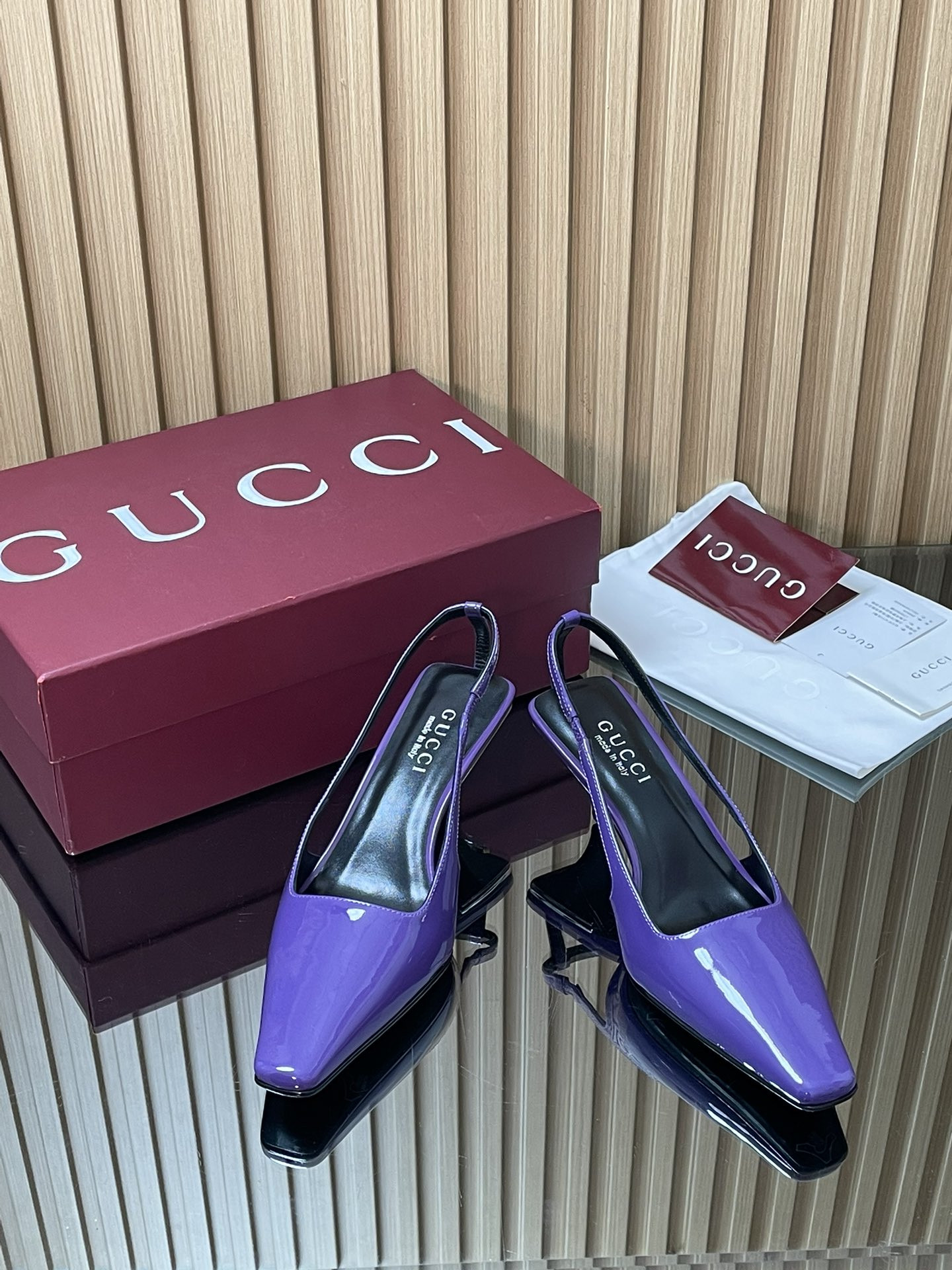 ua Gvc*1 slingback with crystal logo 5.5cm heel