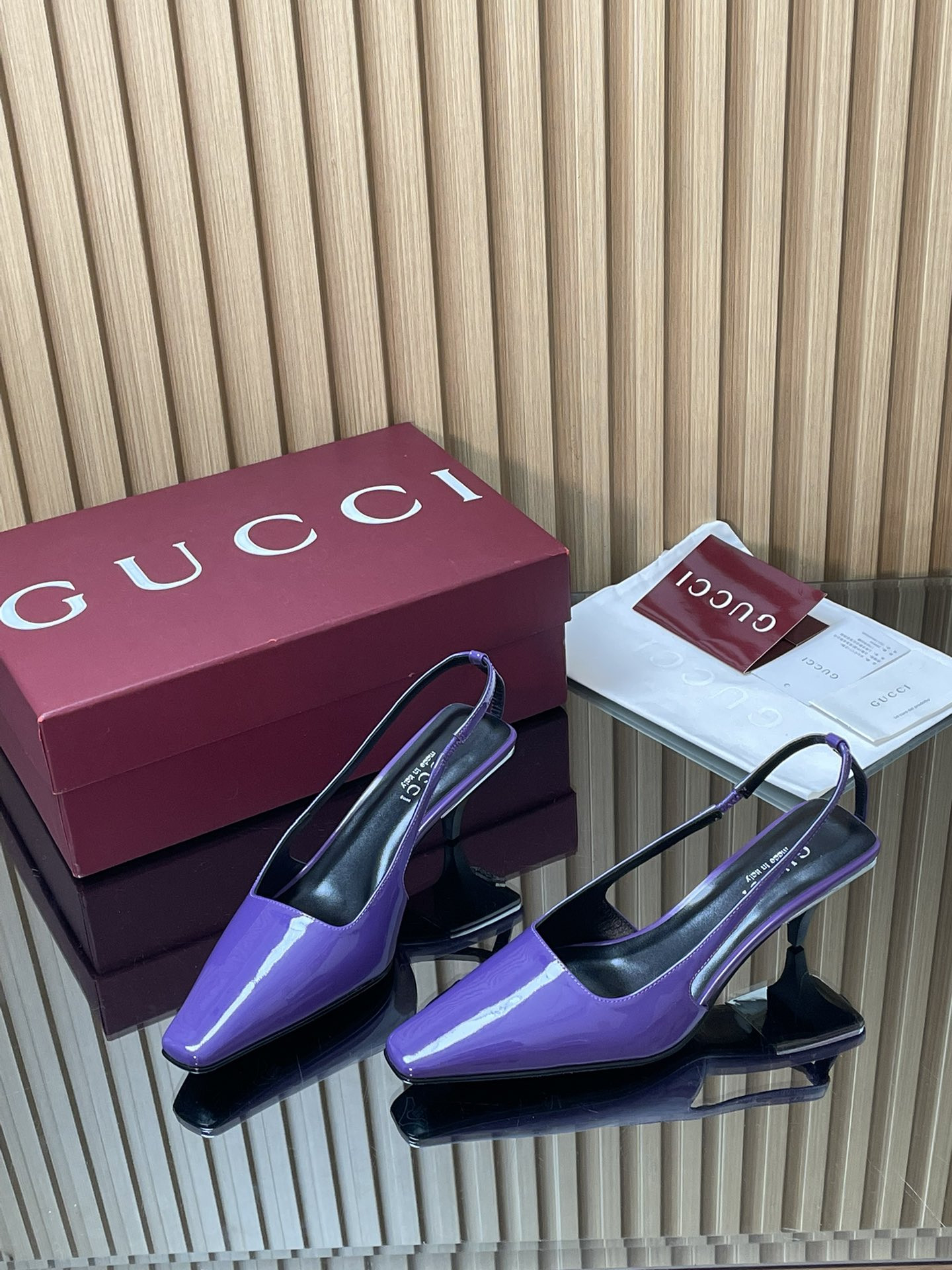 ua Gvc*1 slingback with crystal logo 5.5cm heel