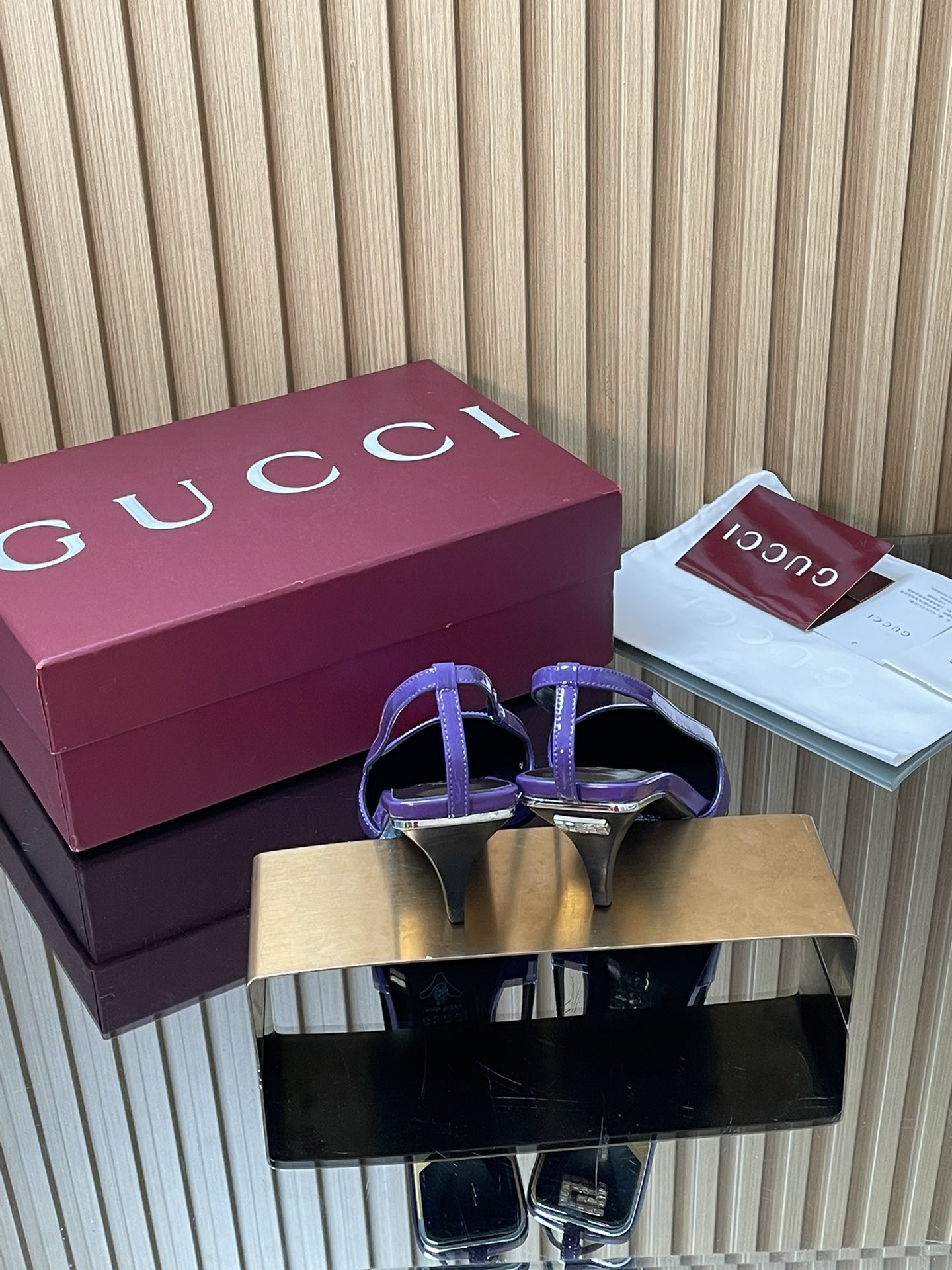 ua Gvc*1 slingback with crystal logo 5.5cm heel
