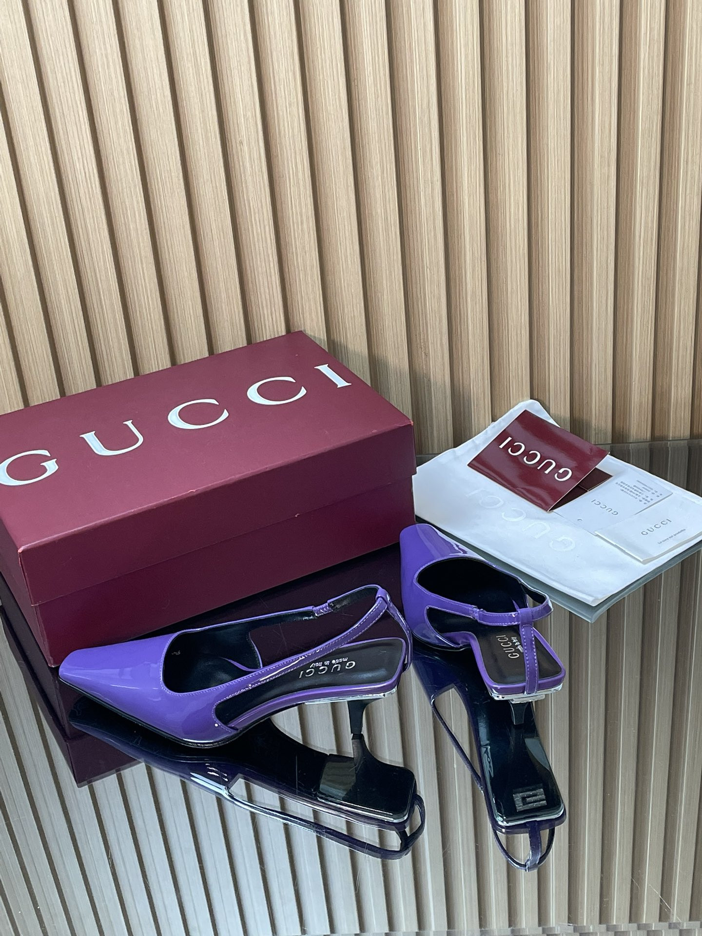 ua Gvc*1 slingback with crystal logo 5.5cm heel