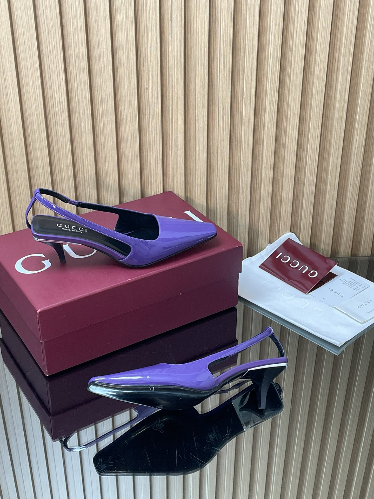 ua Gvc*1 slingback with crystal logo 5.5cm heel