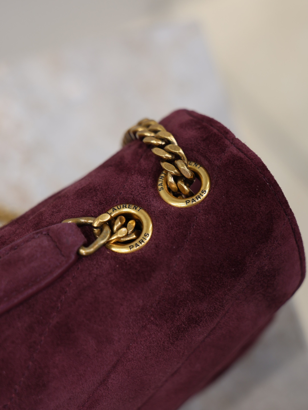 Y51 loulou small in suede 24x14x6cm