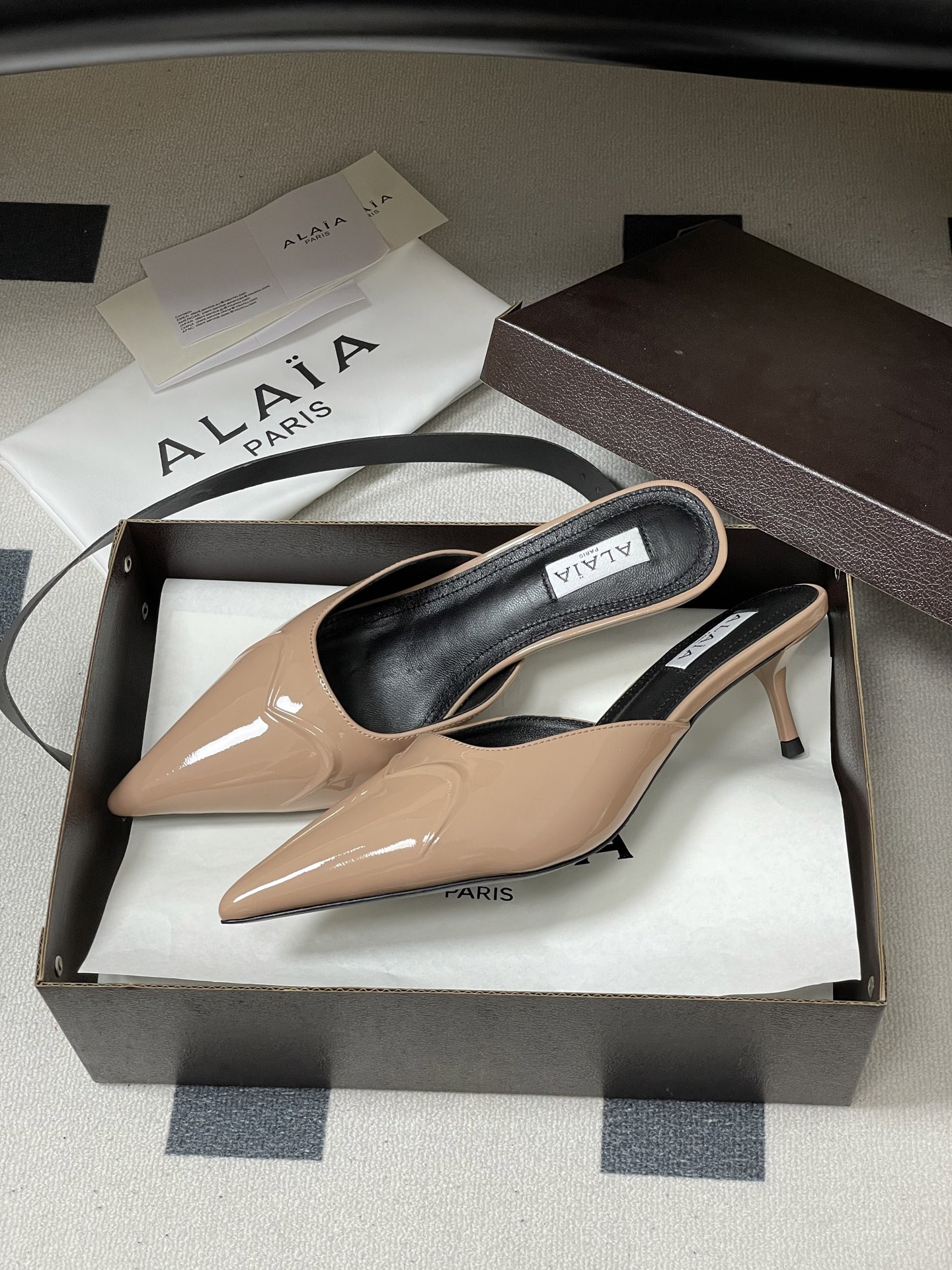 UA Alaïa Le Cœur 3D Mules 6.5cm Heel