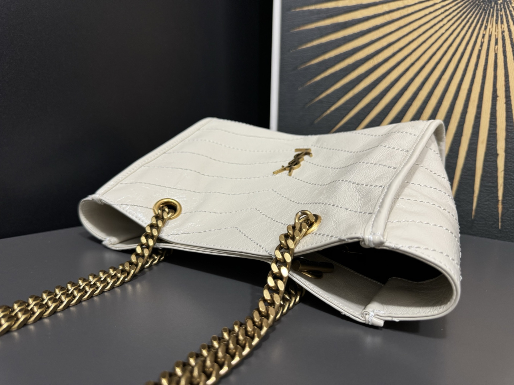 YSL NIKI Small Shopping in Vintage Leather 25x19x10cm