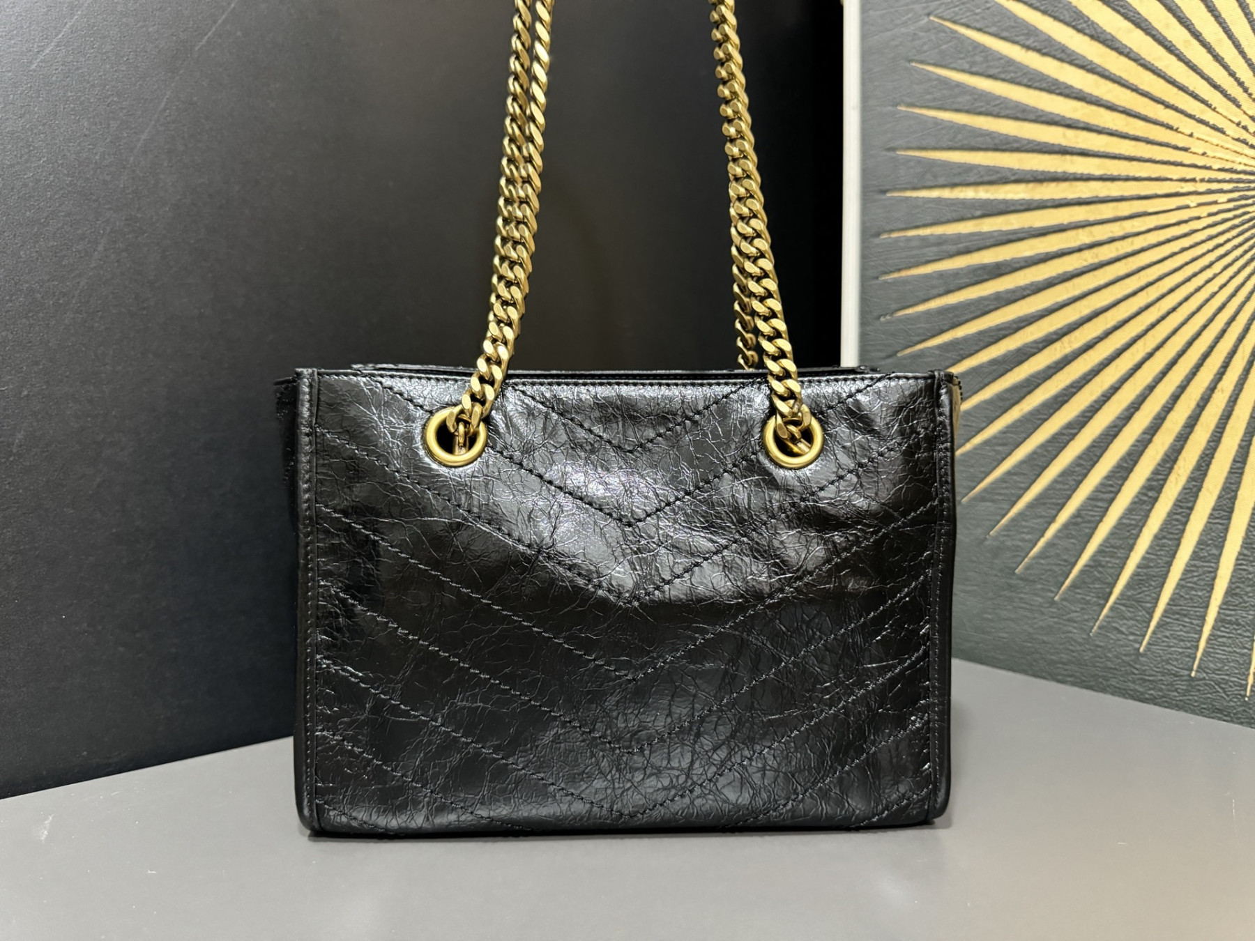 YSL NIKI Small Shopping in Vintage Leather 25x19x10cm