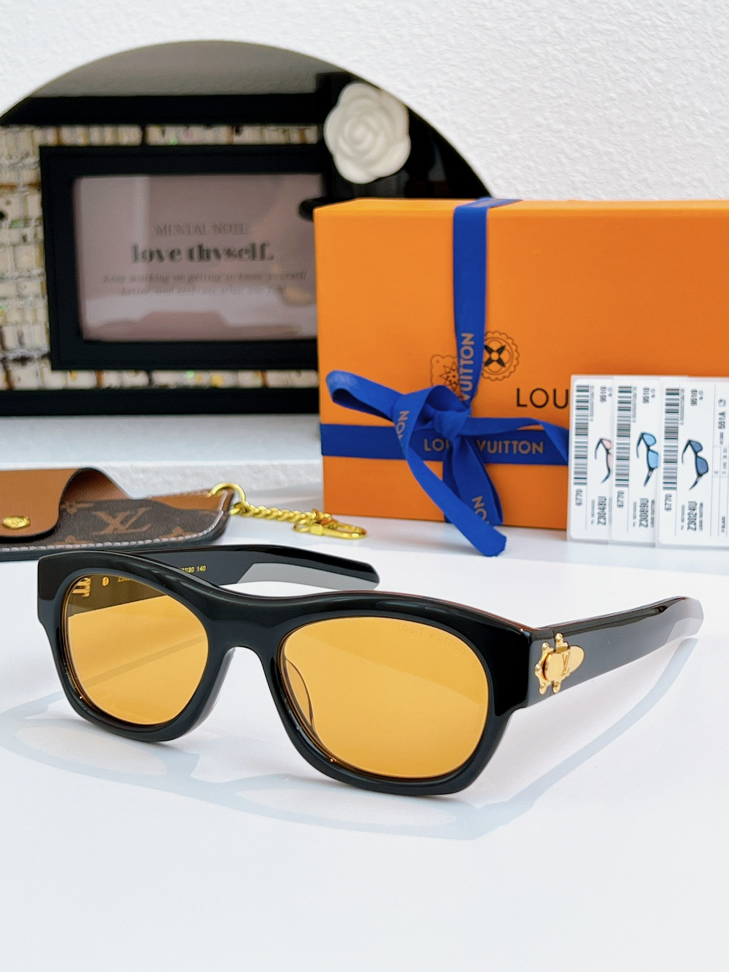LV Frog Round Square Sunglasses Z3024U Z3048U Z3089U 55-20-140