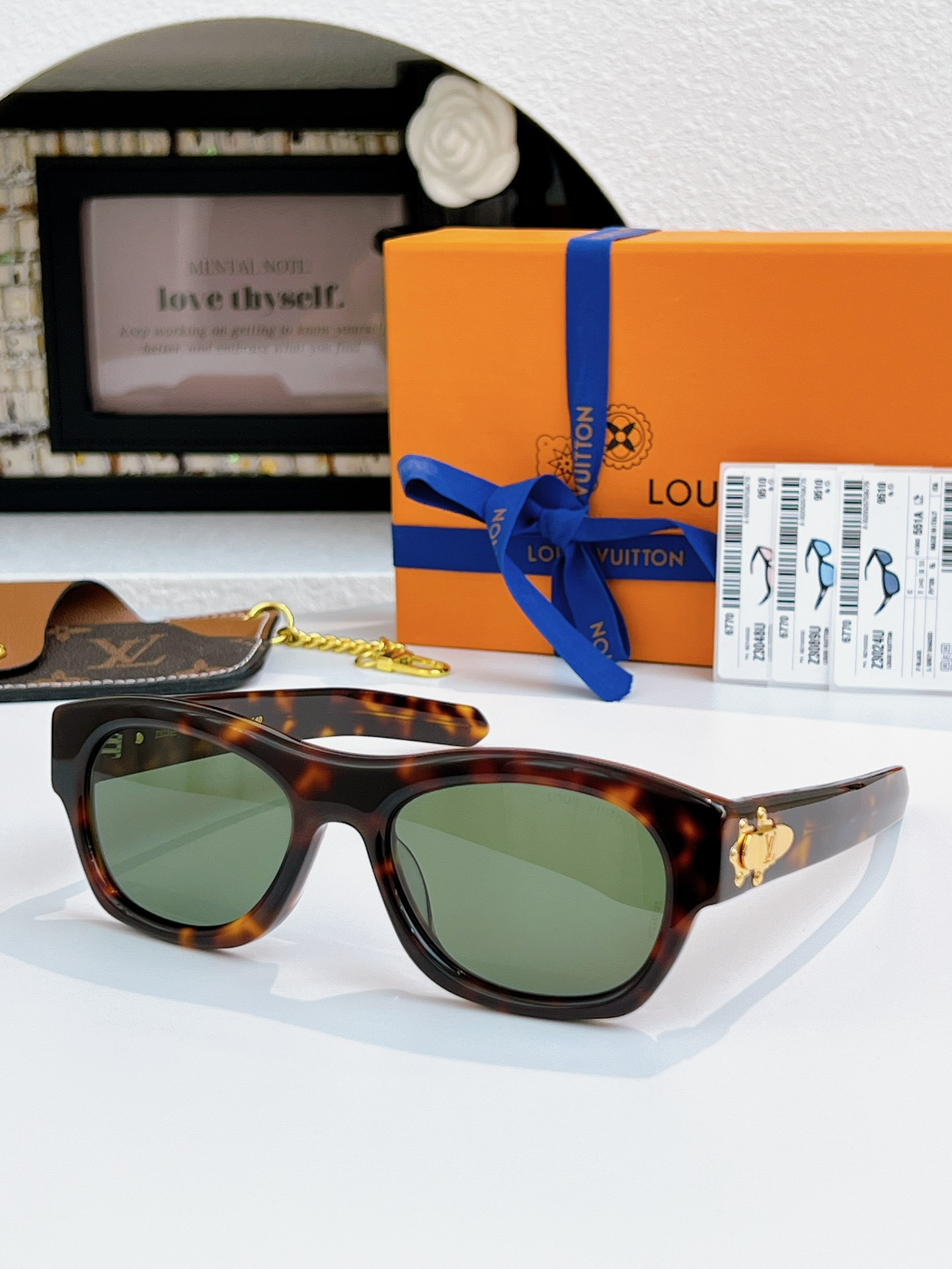 LV Frog Round Square Sunglasses Z3024U Z3048U Z3089U 55-20-140