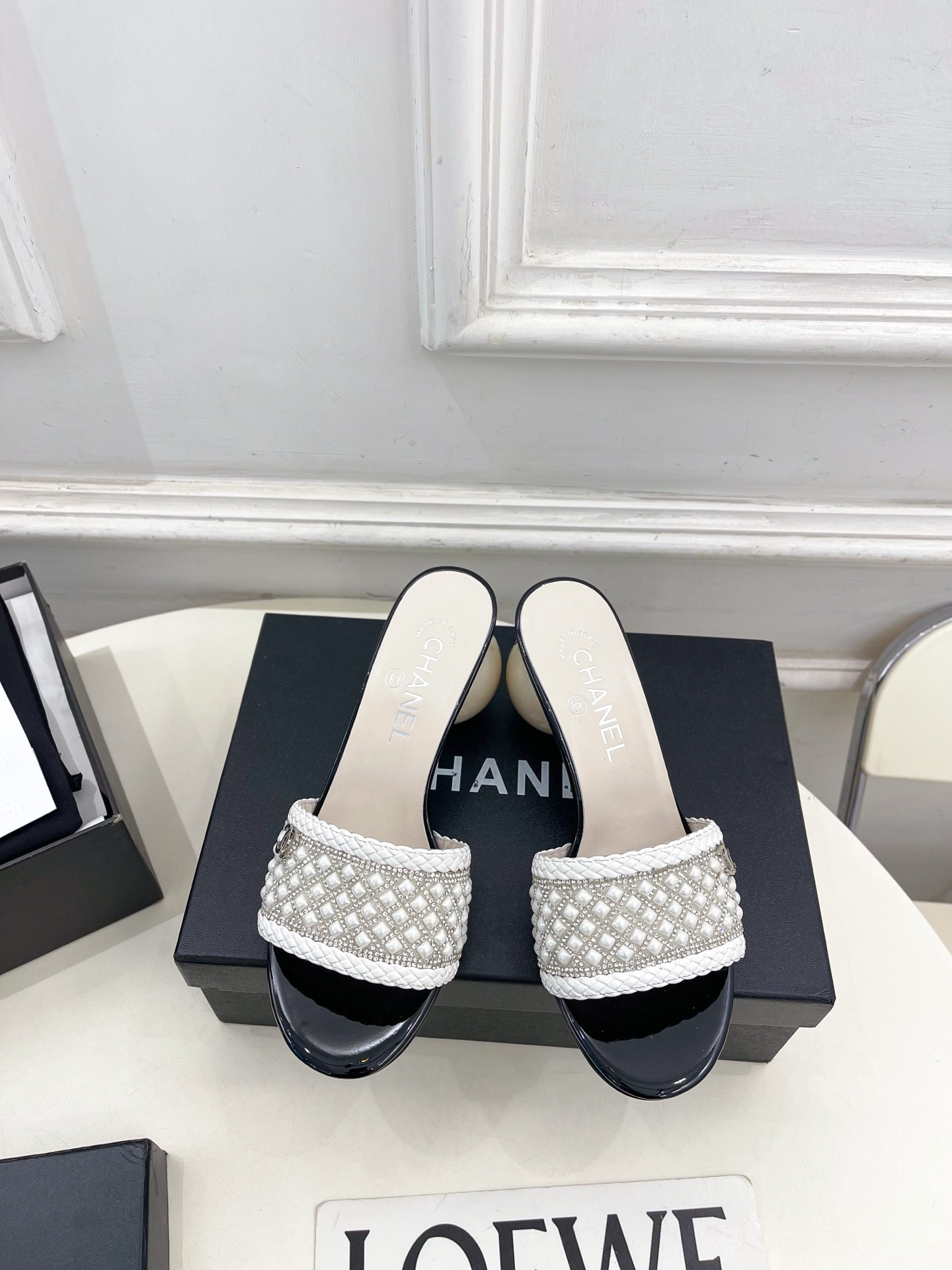 UA Chanel Slides 6.5cm Heel
