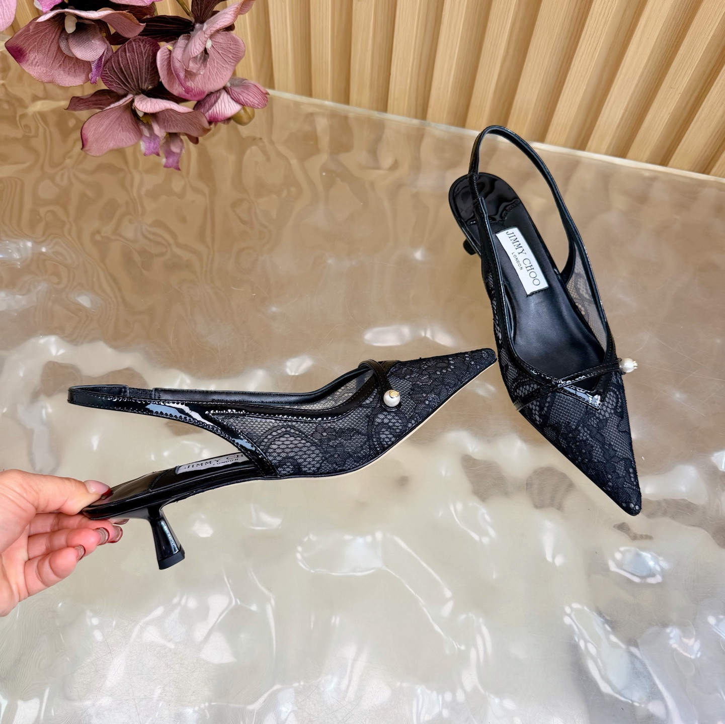 ua J1m*y Ch00 amita 45 slingbacks