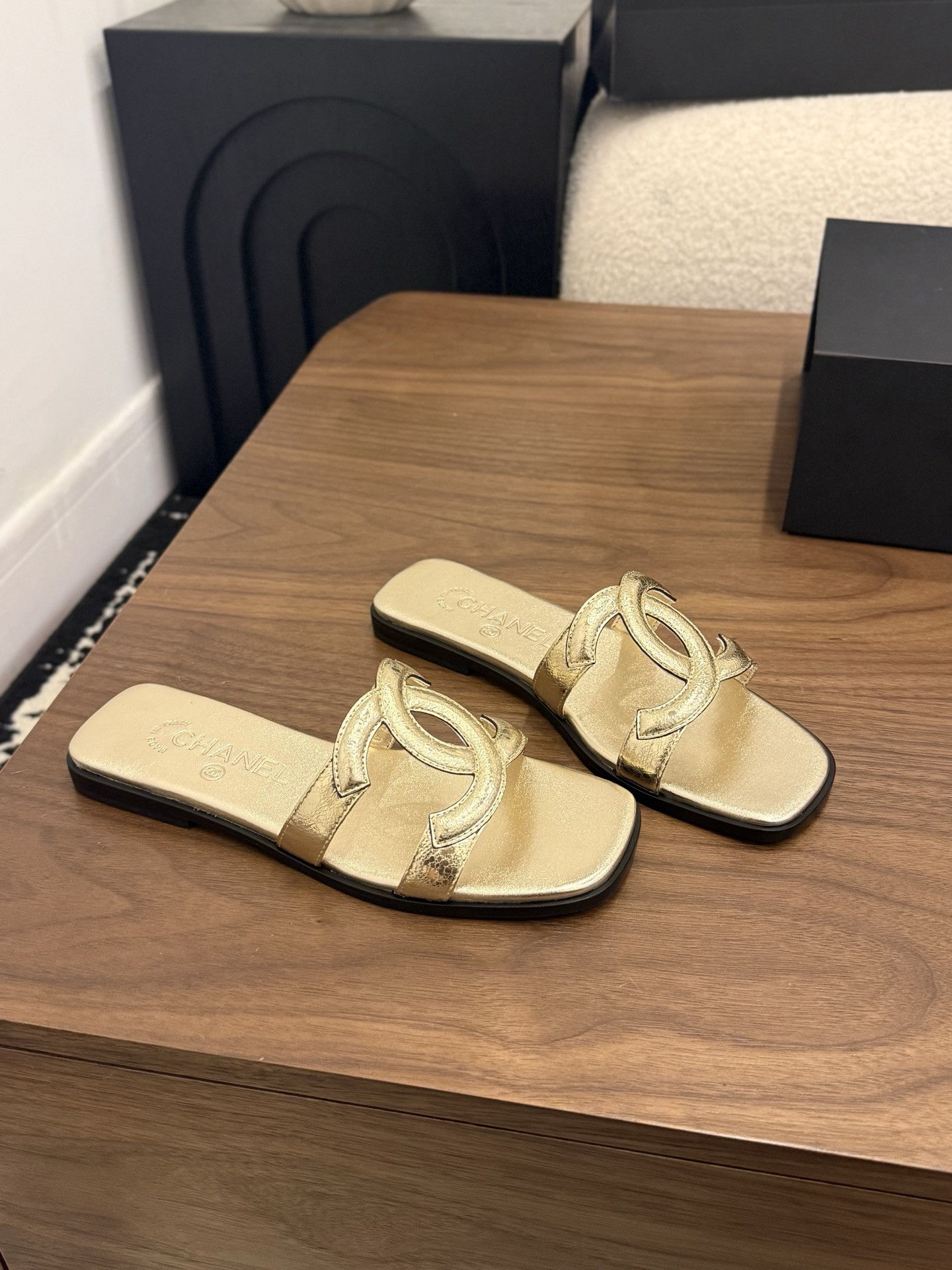 UA Chanel Honey Slippers