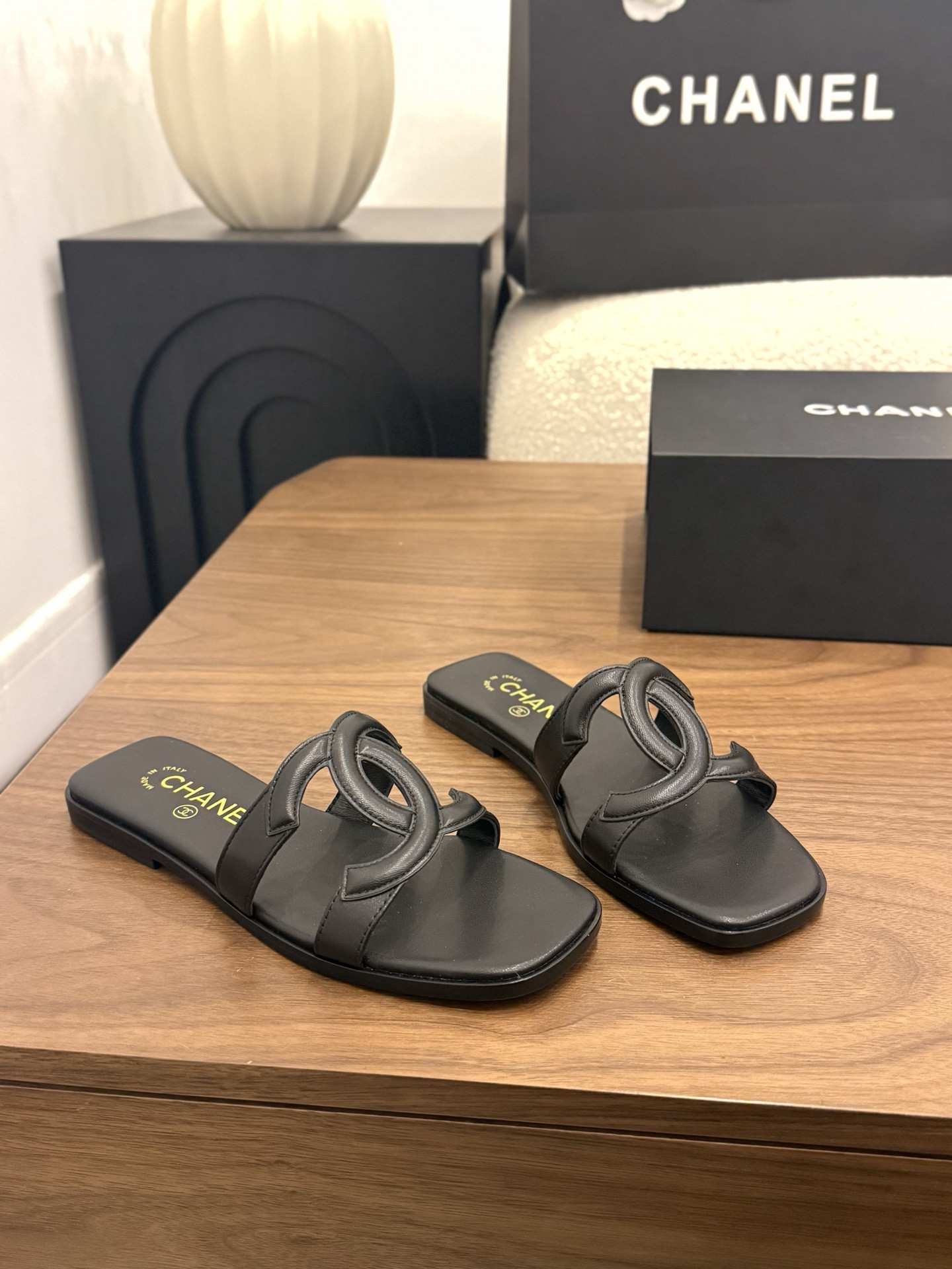 UA Chanel Honey Slippers