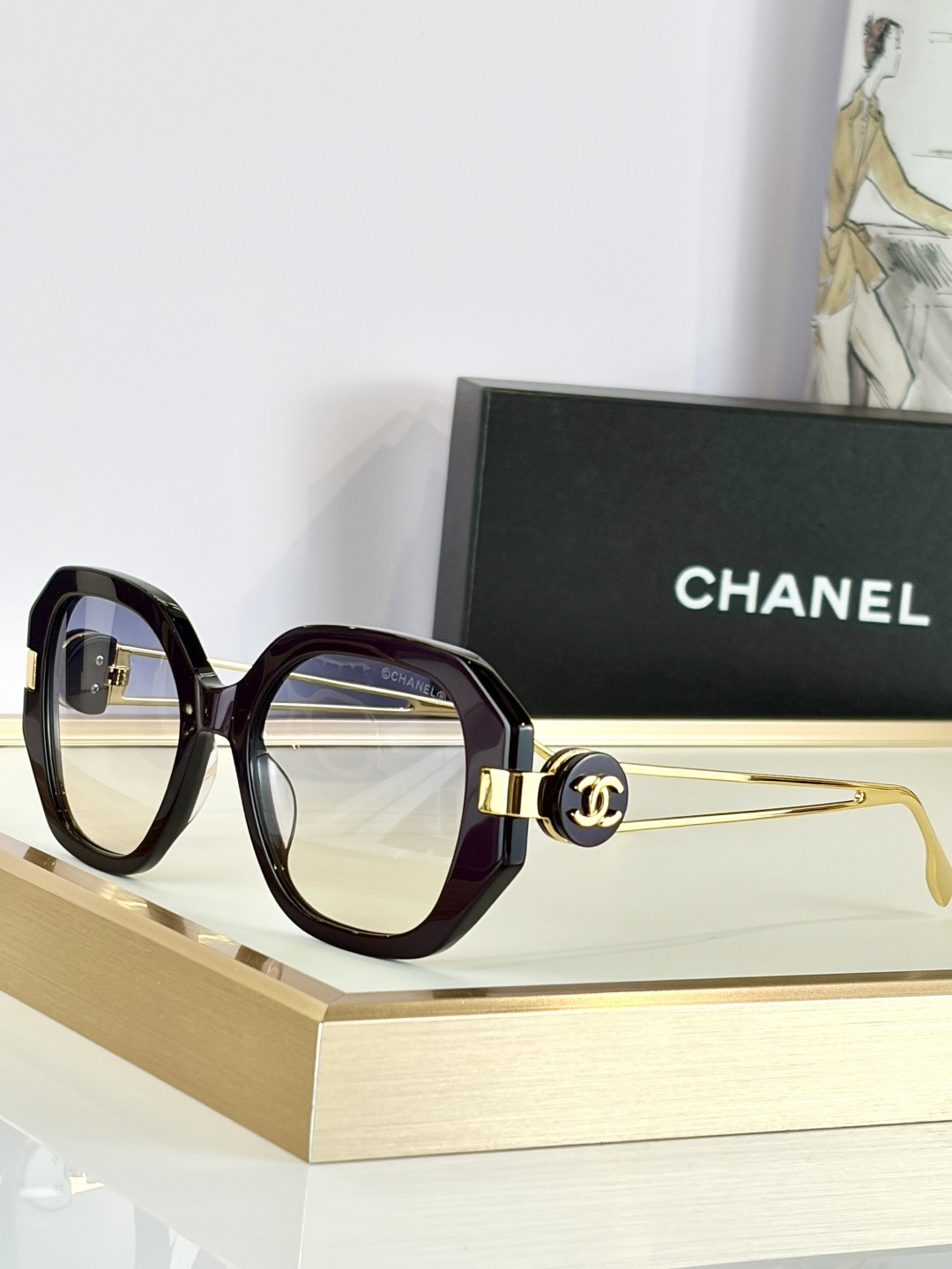 Ch**el glasses ch5513-h 55-20-135
