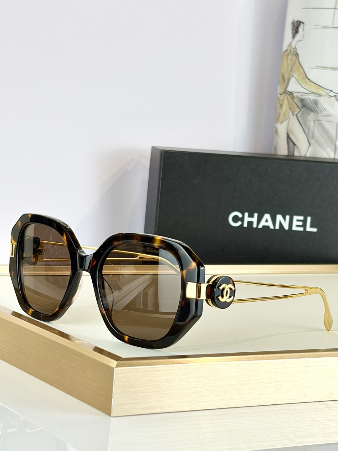 Ch**el glasses ch5513-h 55-20-135
