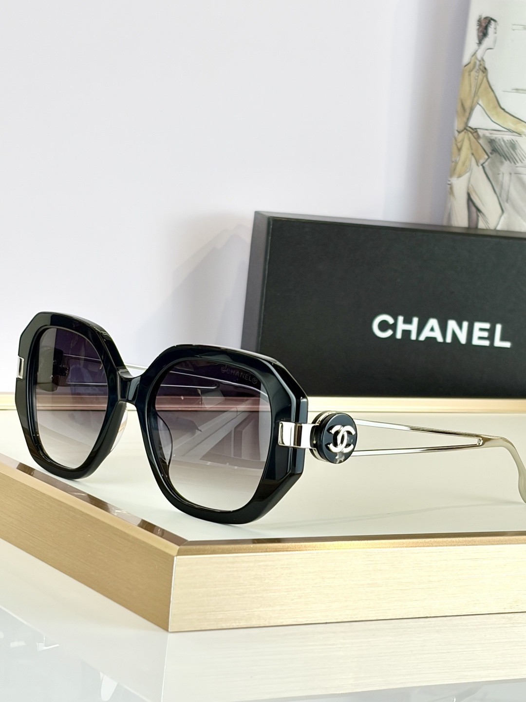 Ch**el glasses ch5513-h 55-20-135