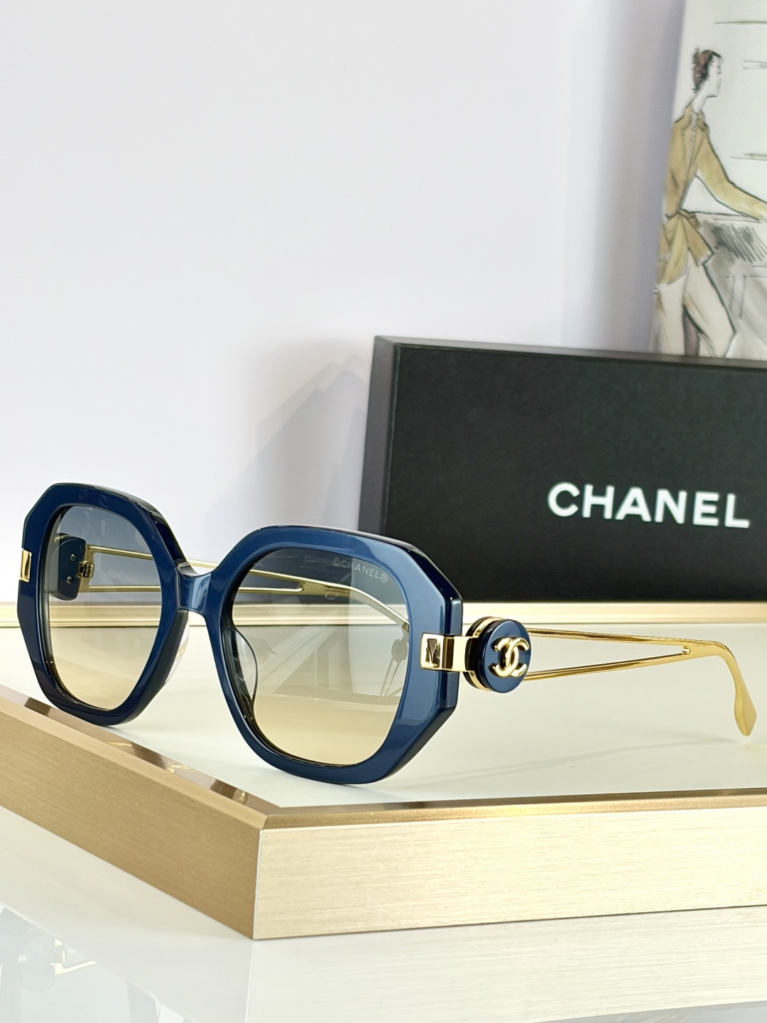 Ch**el glasses ch5513-h 55-20-135