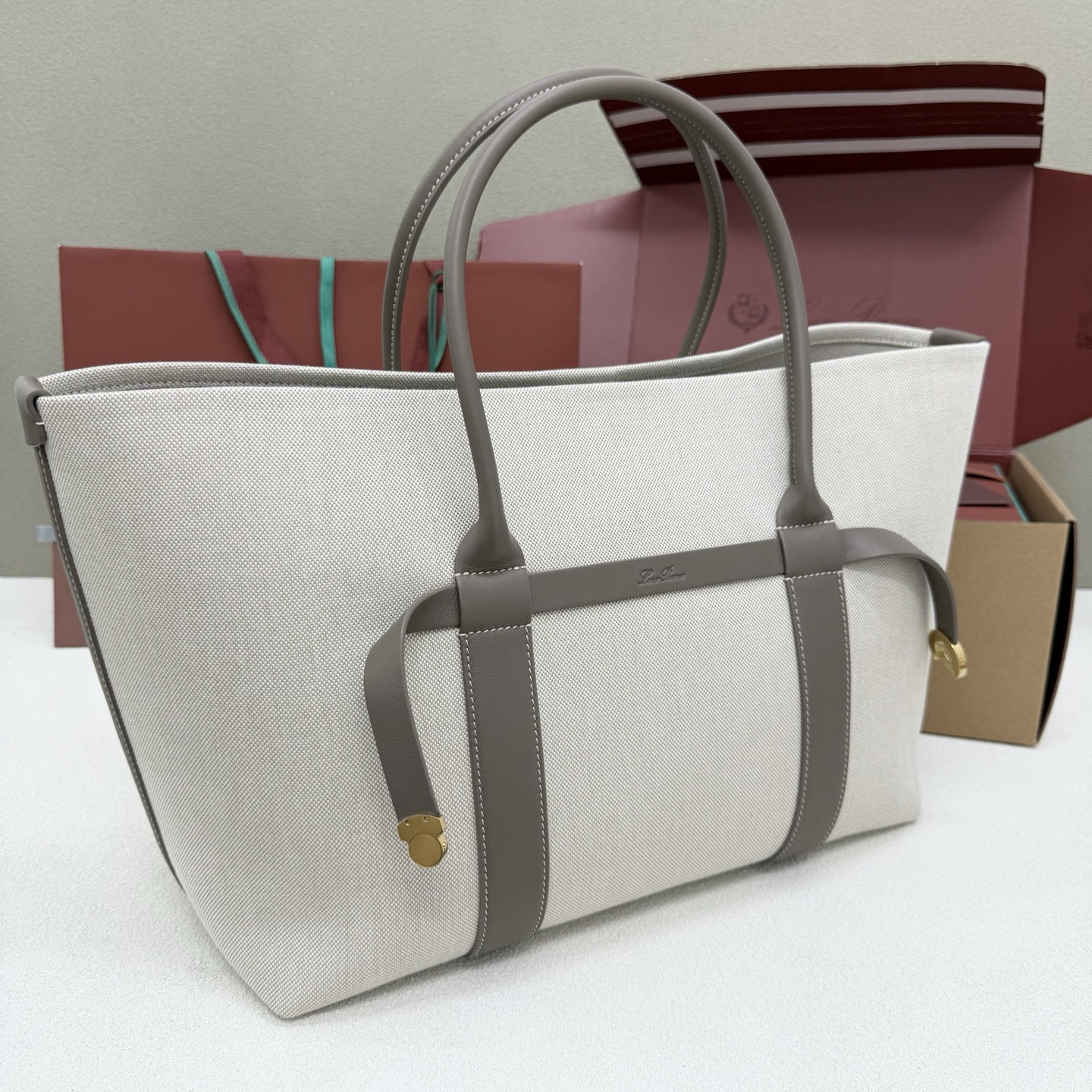 Loro Piana Large Ghiera Shopper 40x26x18cm