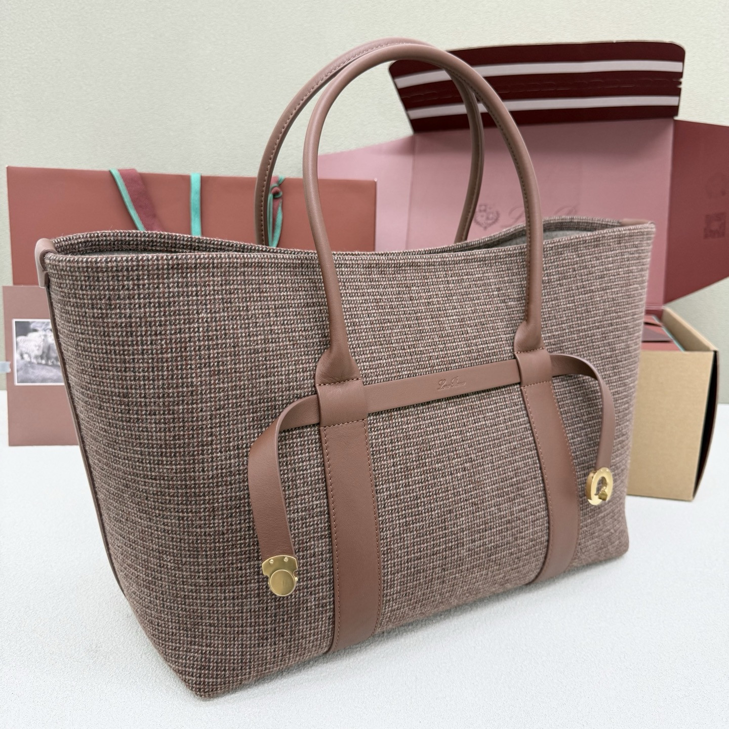 Loro Piana Large Ghiera Shopper 40x26x18cm