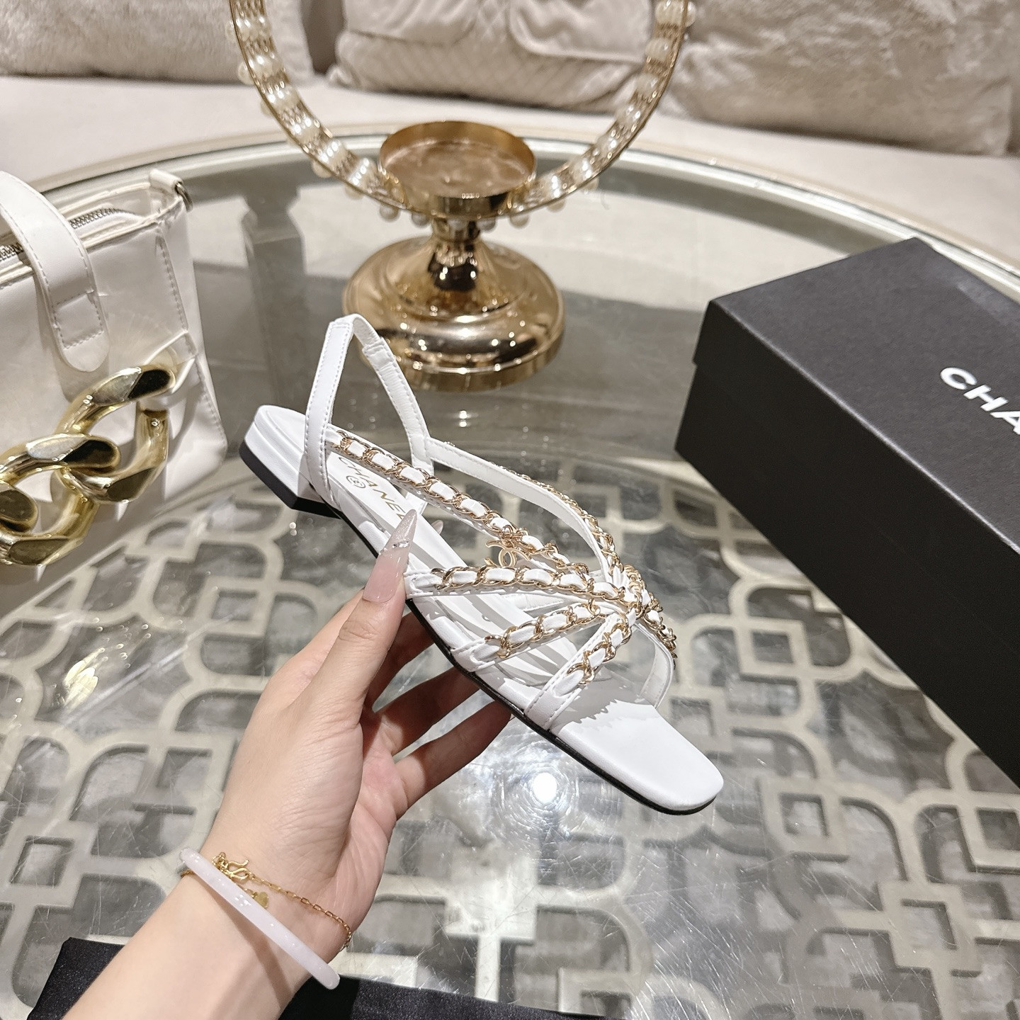 UA Chanel Sandals