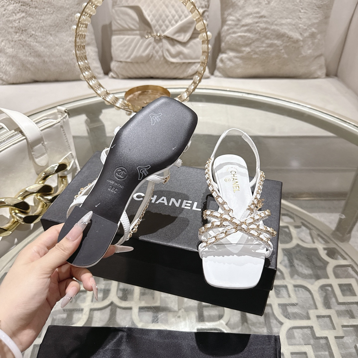 UA Chanel Sandals