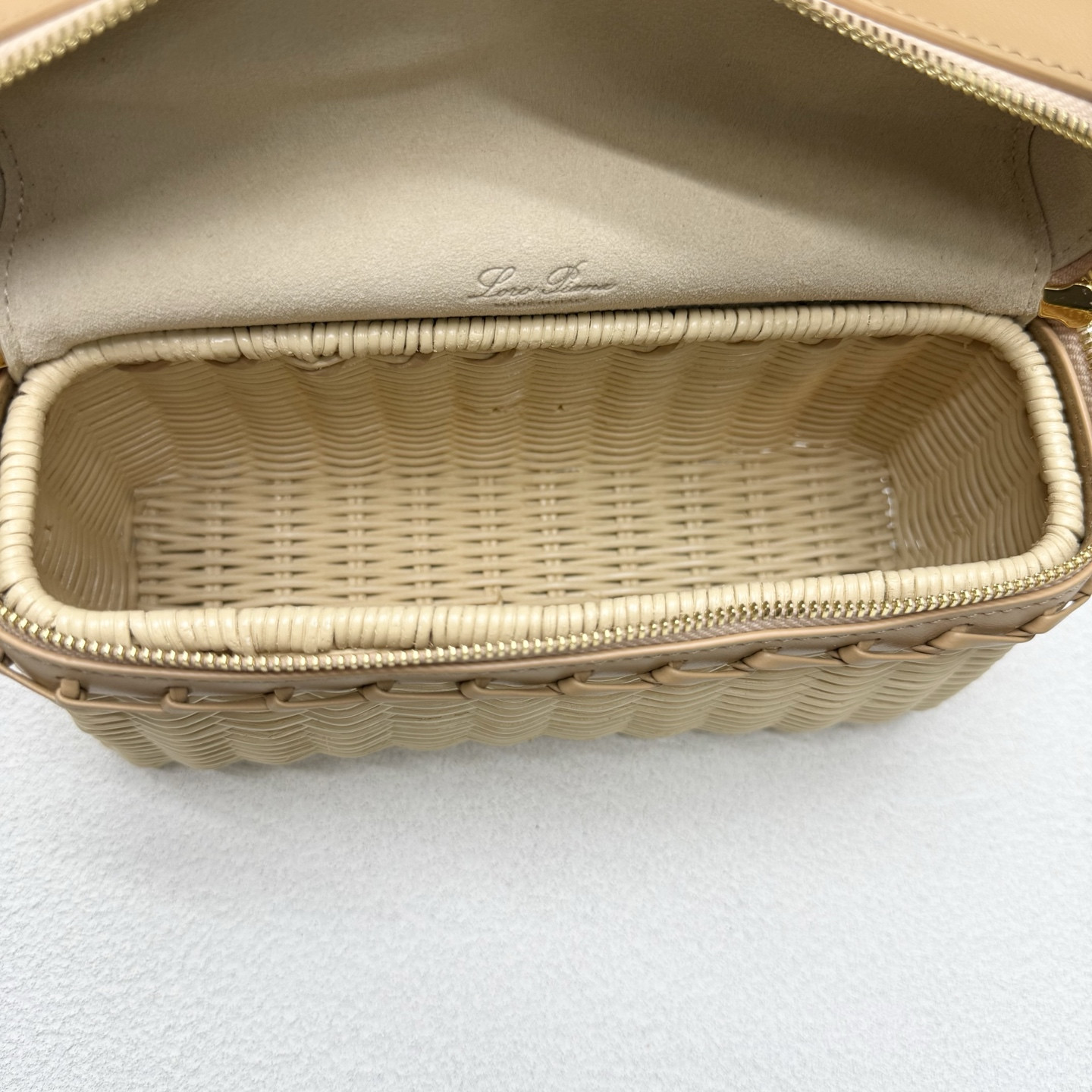 Loro Piana Extra Pocket L19 Wicker Bag 19 x 11.5 x 7cm