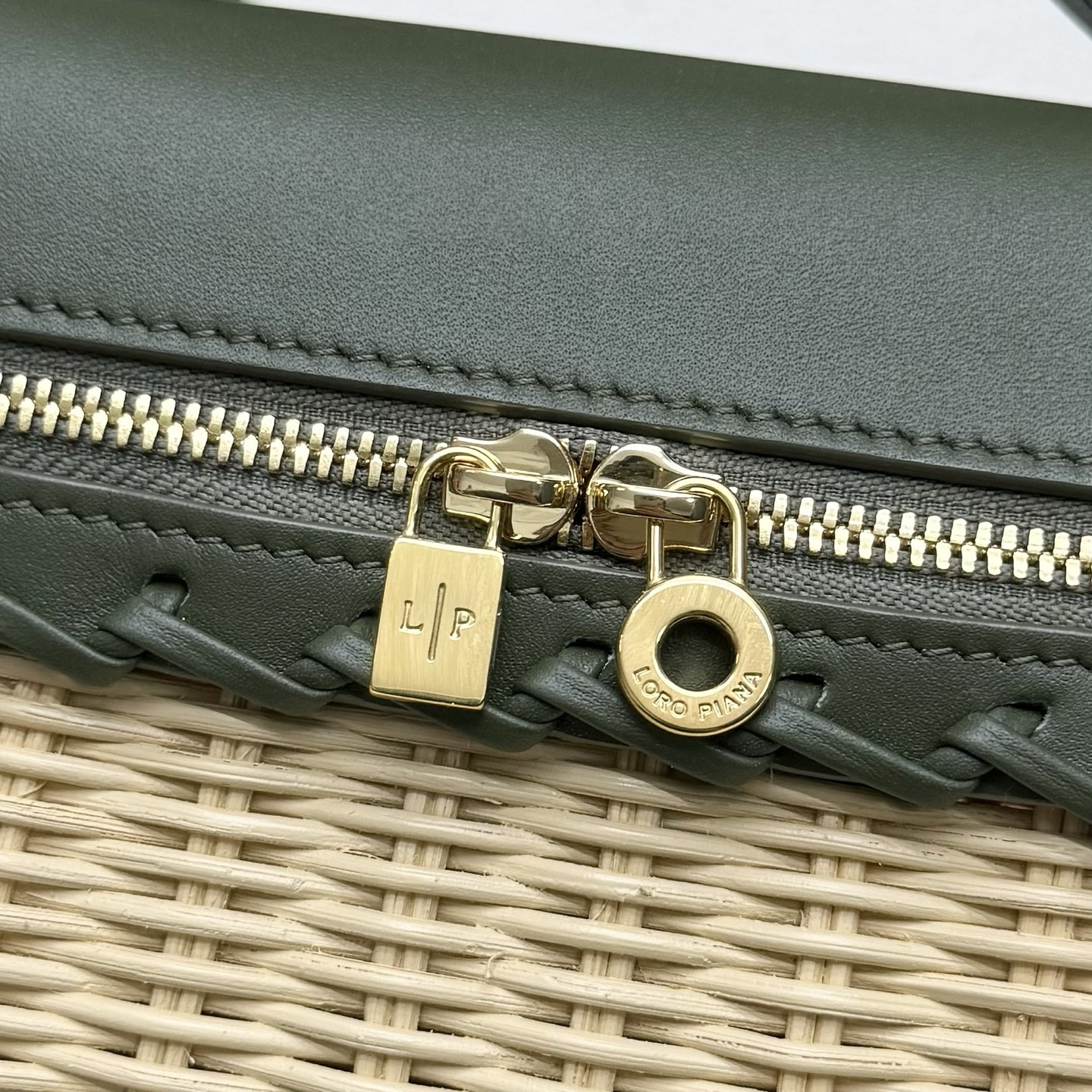 Loro Piana Extra Pocket L19 Wicker Bag 19 x 11.5 x 7cm