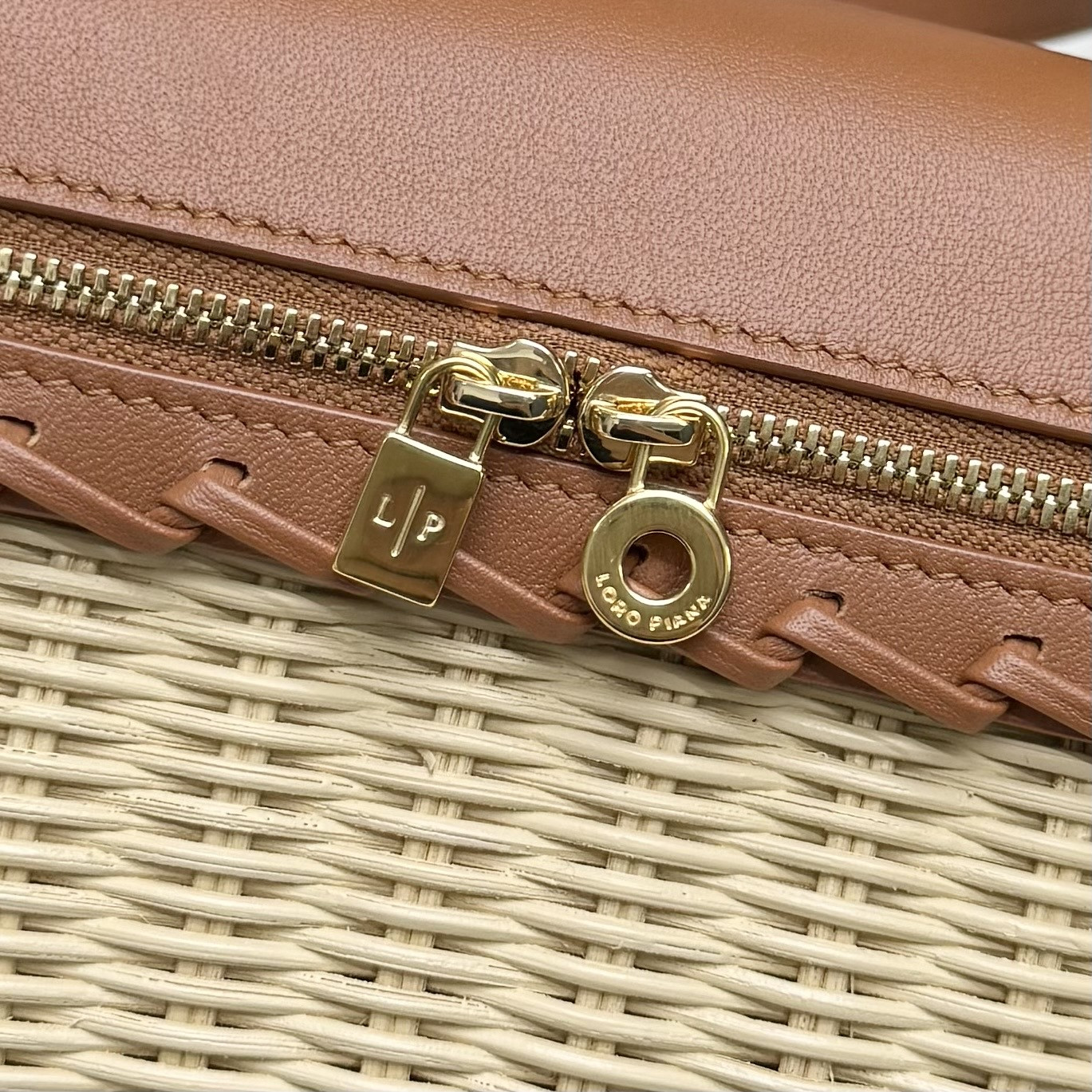 Loro Piana Extra Pocket L19 Wicker Bag 19 x 11.5 x 7cm