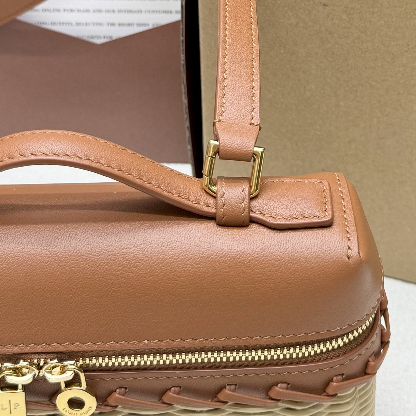 Loro Piana Extra Pocket L19 Wicker Bag 19 x 11.5 x 7cm