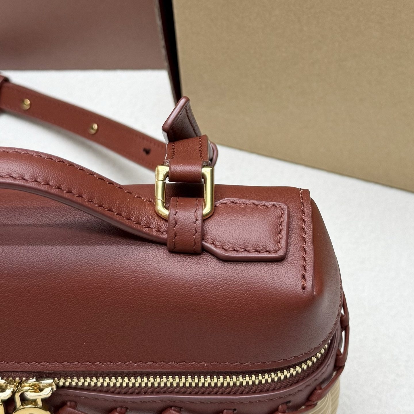 Loro Piana Extra Pocket L19 Wicker Bag 19 x 11.5 x 7cm