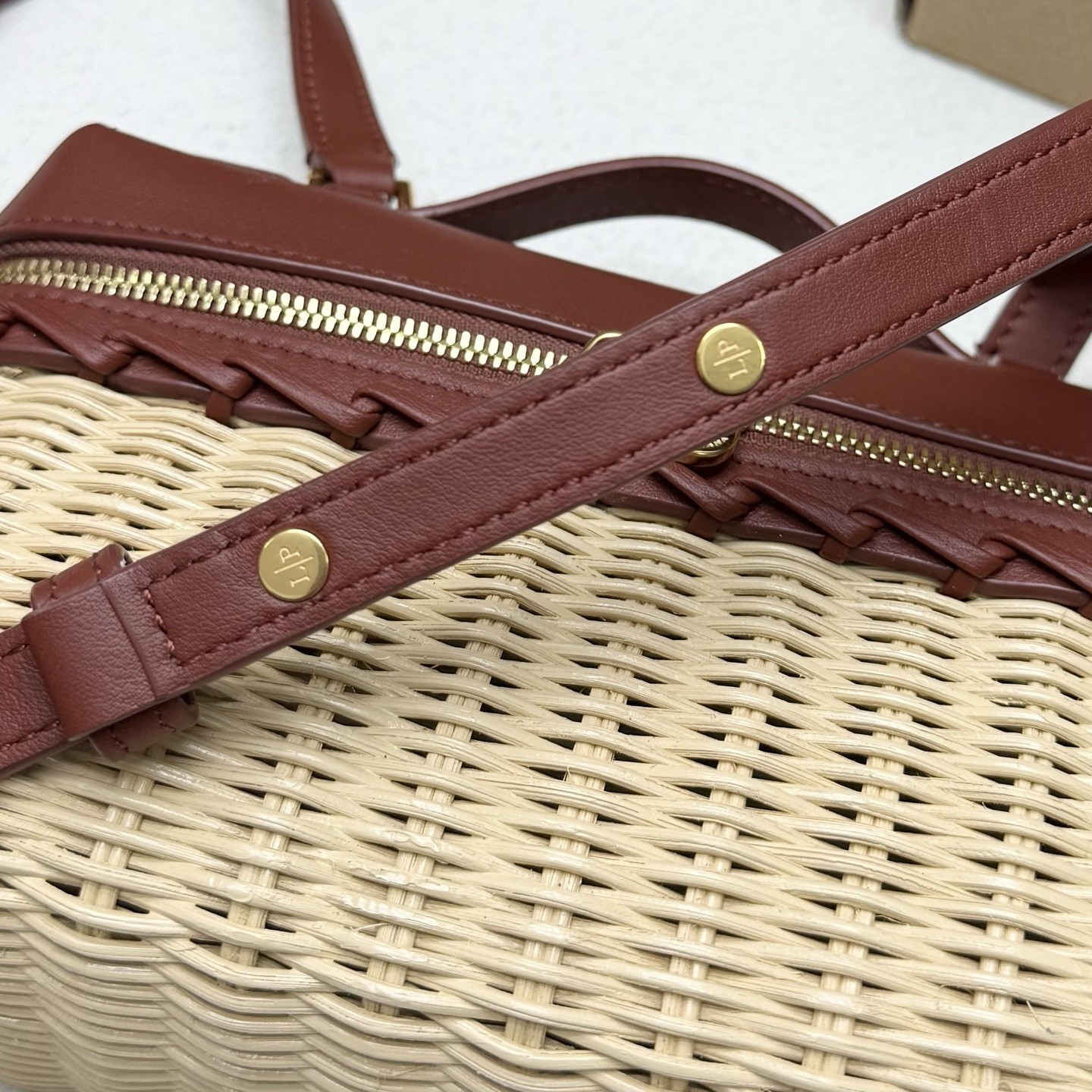 Loro Piana Extra Pocket L19 Wicker Bag 19 x 11.5 x 7cm