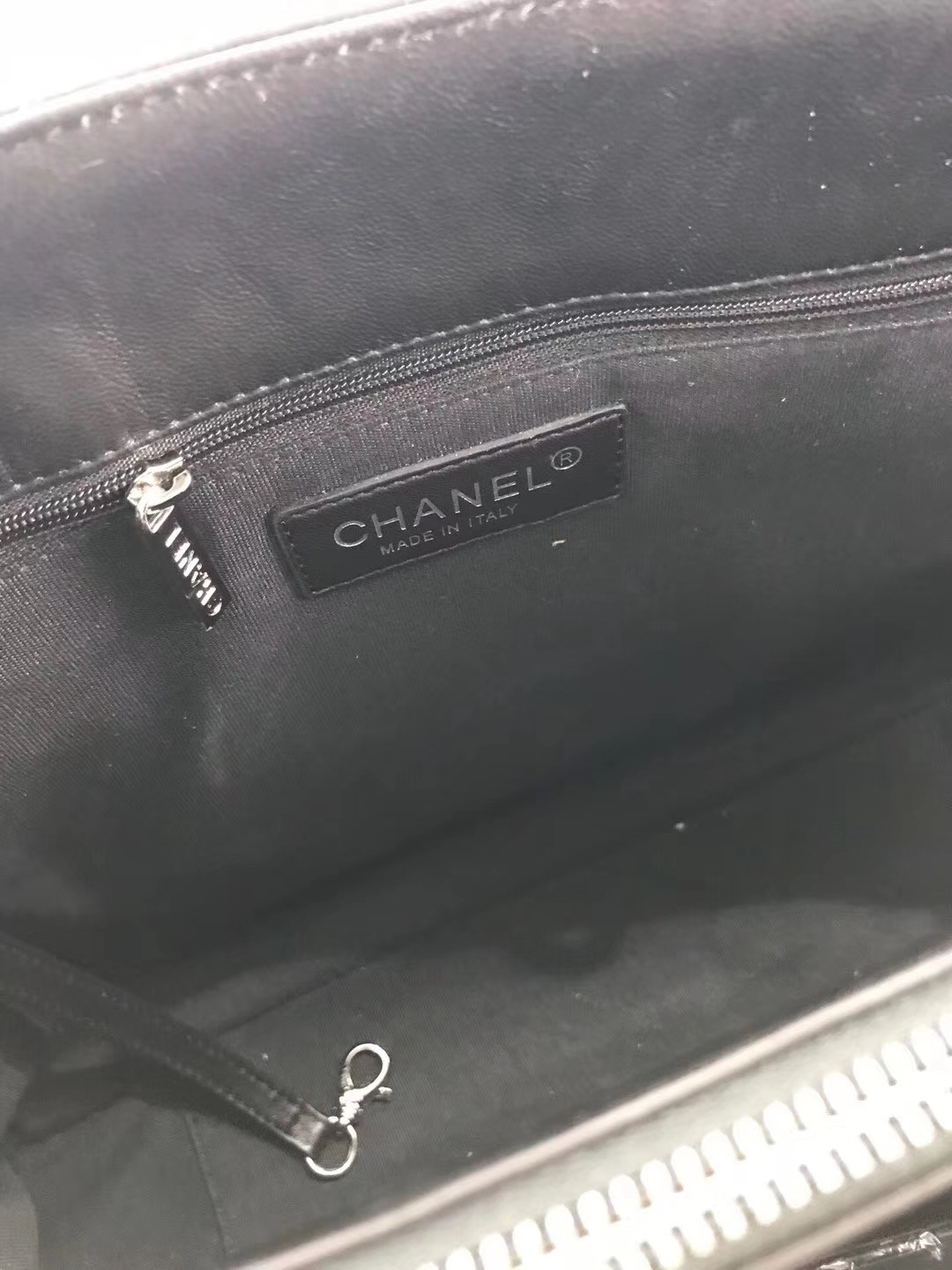 Ch**el GST lambskin leather silver hardware